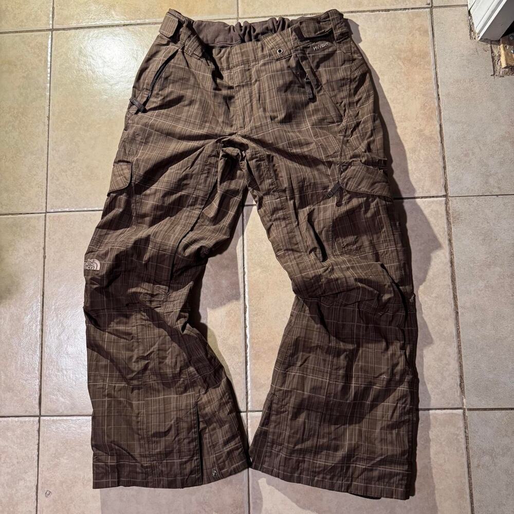 Vintage 2000s the north face plaid brown Snow Pants Size M in Womens